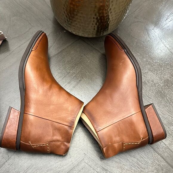 FRANCO SARTO NEMI WOMENS LEATHER BOOTIES ANKLE BOOTS - Picture 8 of 15